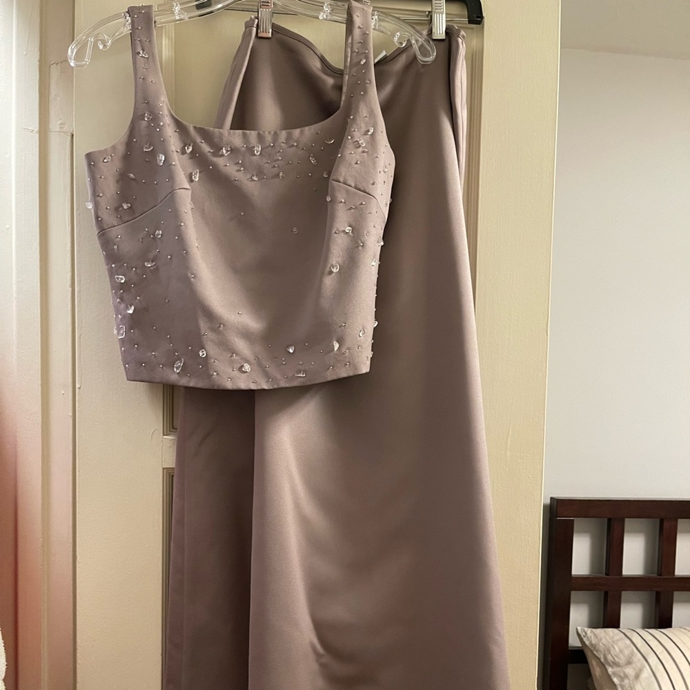LAUNDRY | 2-pc | Embellished Mauve Formal gown